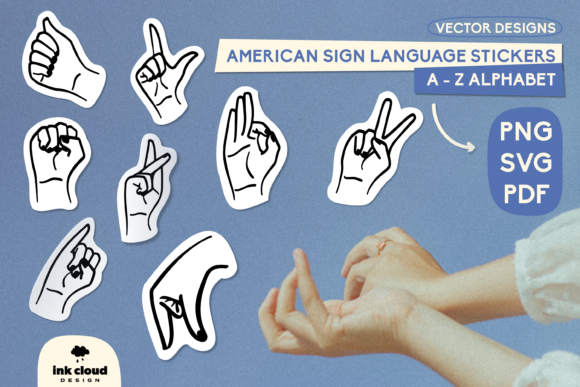 ASL SVG Sticker American Sign Language Review