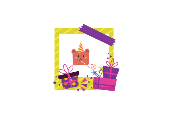 Birthday Frame Sticker Bear Animals Svg Review