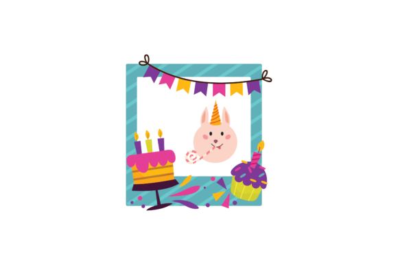Birthday Frame Sticker Bunny Animals Svg Review
