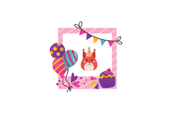 Birthday Frame Sticker Cat Animals Svg Review