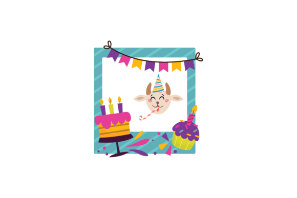 Birthday Frame Sticker Goat Animals Svg Review