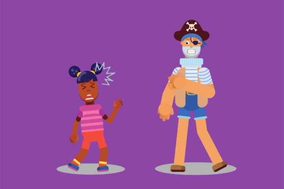 Characters of a Pirate and a Poor Kid
