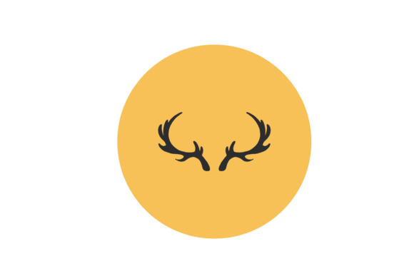 Christmas Sticker Deer Antler Design Svg Review