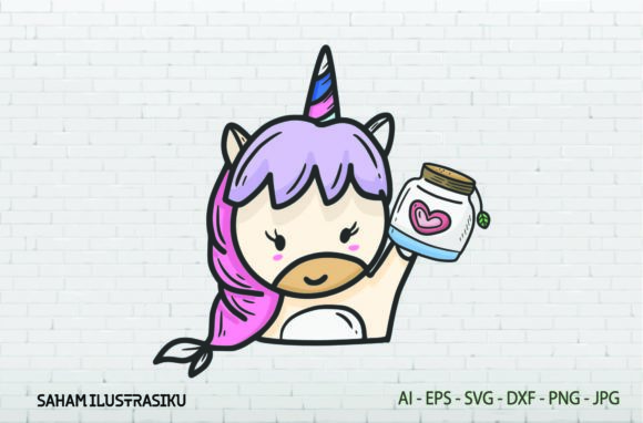 Unicorn, Cute Sticker - Diamond - Svg: Real Review