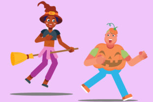 Witch and Pumpkin Halloween Costume Review
